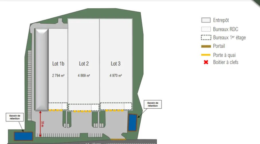 Industriel dans Garges-lès-Gonesse à louer - Plan d’étage - Image 2 de 2