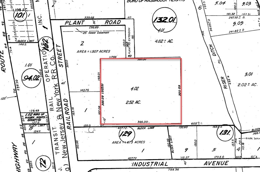 10 Plant Rd, Hasbrouck Heights, NJ for lease - Plat Map - Image 2 of 4