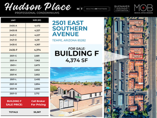 Plus de détails pour 2435-F E Southern Ave, Tempe, AZ - Bureau à vendre