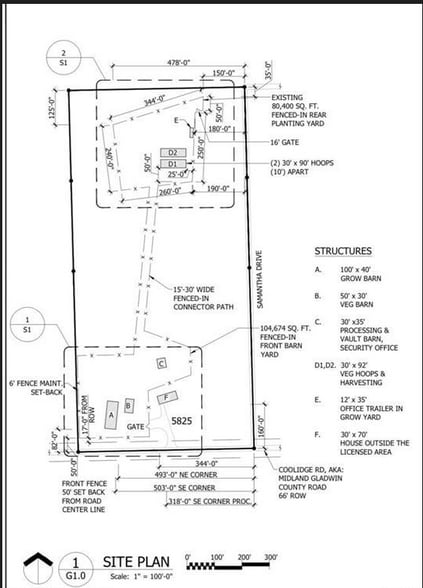 5852 NW County Line Rd, Coleman, MI for sale - Site Plan - Image 2 of 14