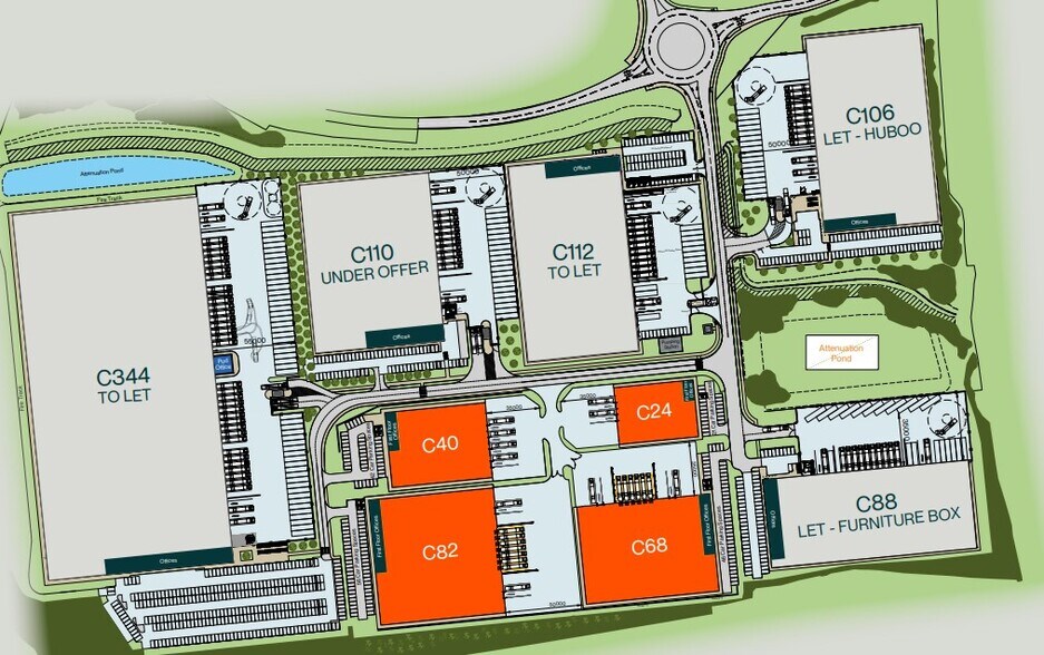 Indurent Park, Chippenham à louer - Plan de site - Image 2 de 2