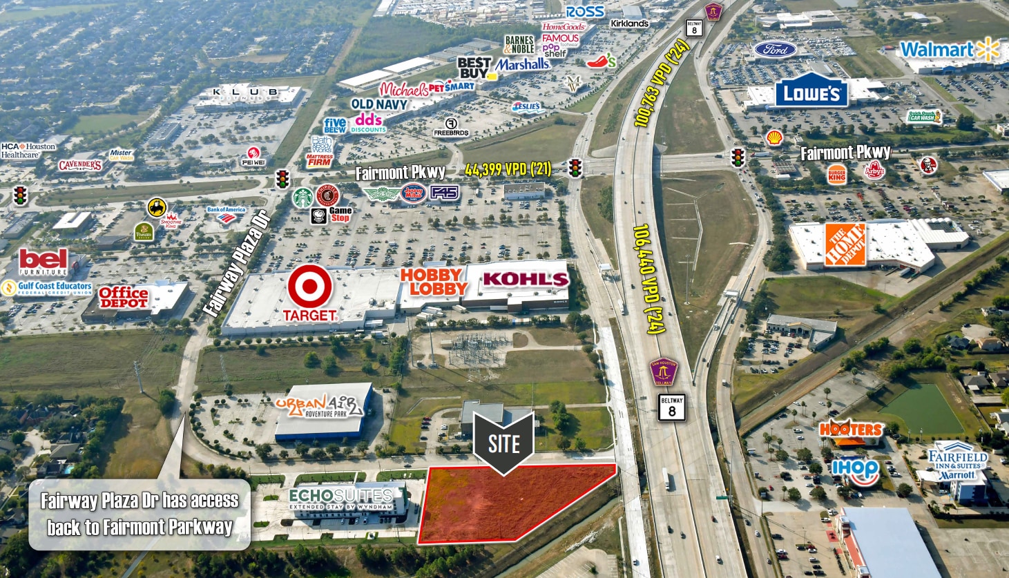 Fairway Plaza Dr, Pasadena, TX à vendre Aérien- Image 1 de 4