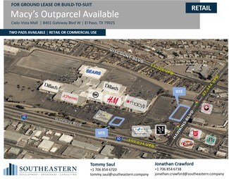 Plus de détails pour 8401 Gateway Blvd W, El Paso, TX - Terrain à louer