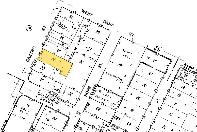 357 Castro St, Mountain View, CA à louer - Plan cadastral - Image 3 de 6