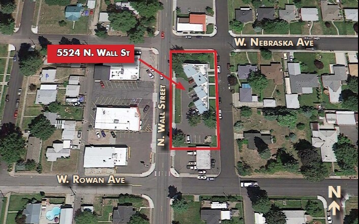 5524 N Wall St, Spokane, WA à louer - Aérien - Image 2 de 2