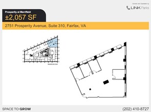 2701 Prosperity Ave, Merrifield, VA à louer Plan d’étage- Image 2 de 2