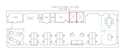 12 W 31st St, New York, NY à louer Plan d  tage- Image 2 de 10