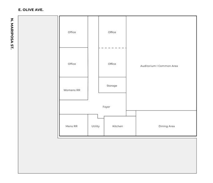 2818 E Olive Ave, Fresno, CA à vendre - Photo du bâtiment - Image 3 de 3