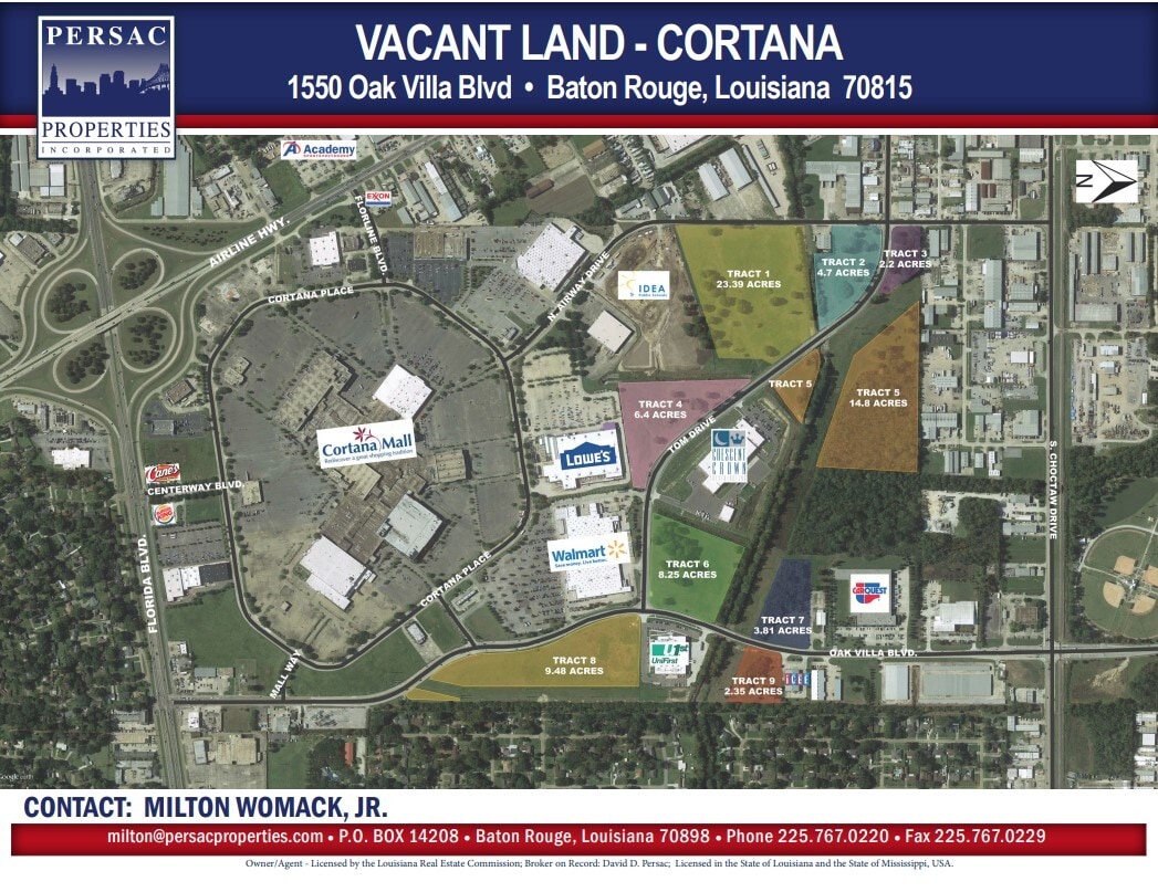 9401 Cortana Pl, Baton Rouge, LA for sale Aerial- Image 1 of 2