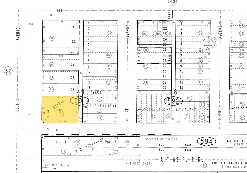100 N Euclid Ave, Upland, CA à vendre - Plan cadastral - Image 2 de 29