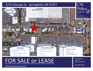 Plus de détails pour 2275 Olympic St, Springfield, OR - Terrain à vendre