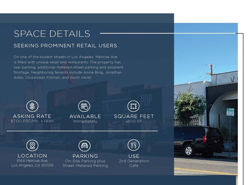 8164-8168 Melrose Ave, Los Angeles, CA à louer - Photo du bâtiment - Image 3 de 7