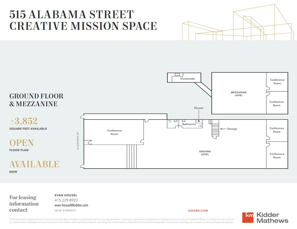 501-535 Alabama St, San Francisco, CA à louer Plan d  tage- Image 1 de 5