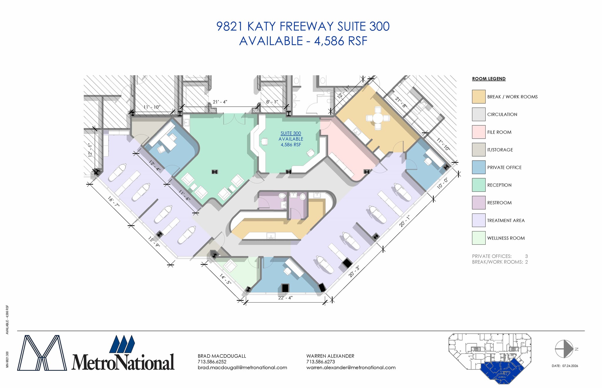 9821 Katy Fwy, Houston, TX for lease Floor Plan- Image 1 of 1