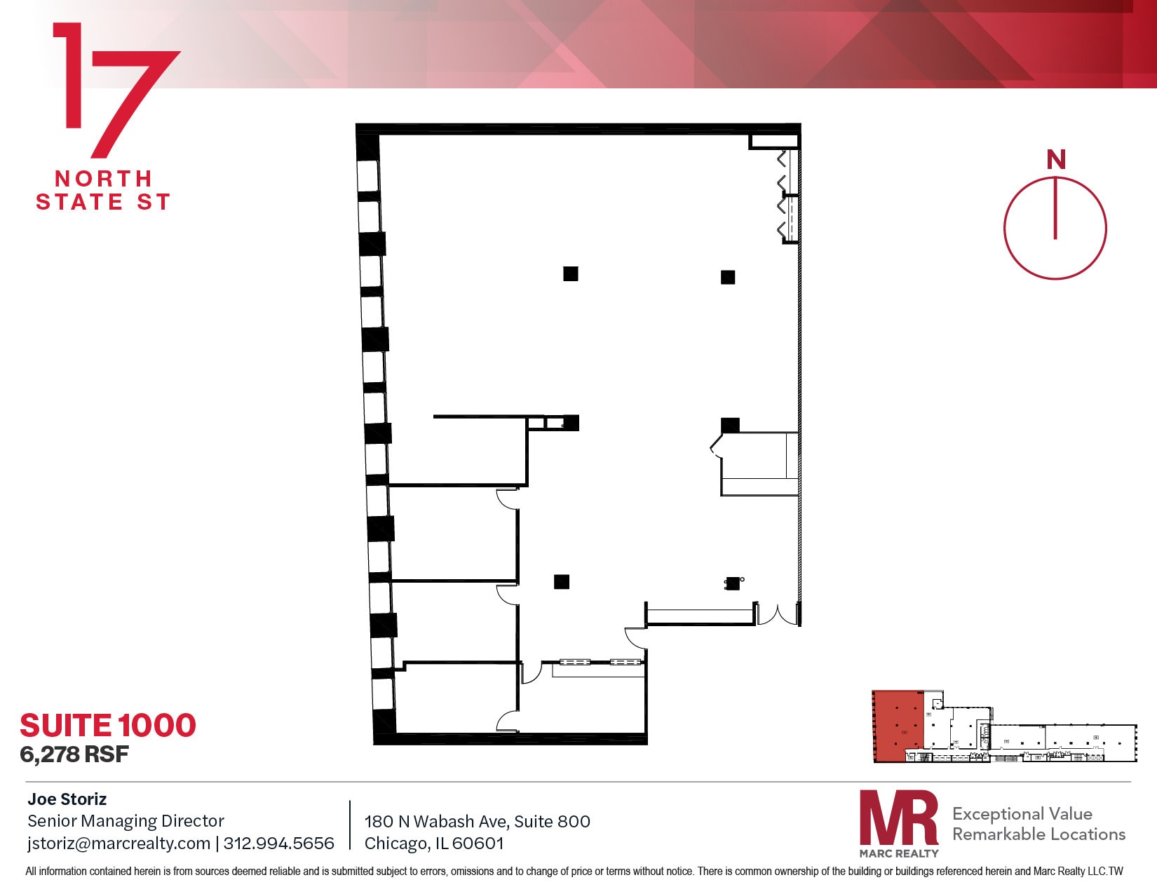 17 N State St, Chicago, IL for lease Floor Plan- Image 1 of 1