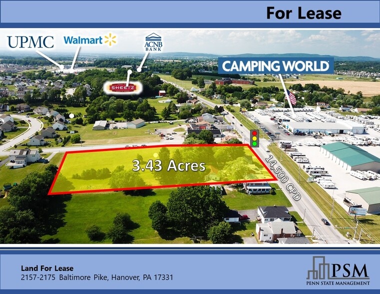 2157 Baltimore Pike, Hanover, PA for lease - Primary Photo - Image 1 of 8