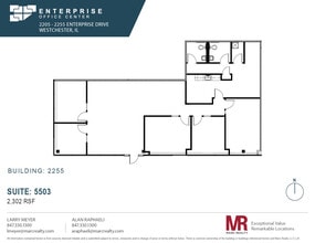 2255 Enterprise Dr, Westchester, IL à louer Plan d’étage- Image 1 de 1