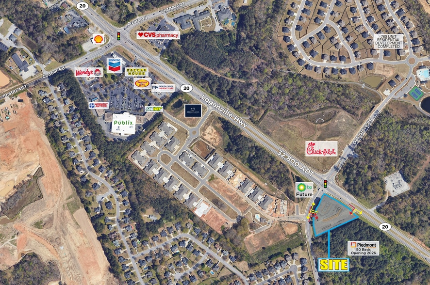 Loganville Hwy & Oak Grove Rd, Loganville, GA for lease - Building Photo - Image 2 of 3