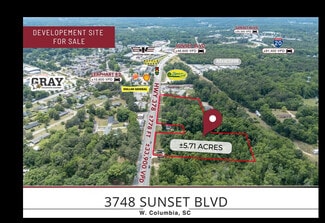 Plus de détails pour 3748 Sunset Blvd, West Columbia, SC - Terrain à vendre