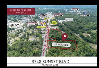 Plus de détails pour 3748 Sunset Blvd, West Columbia, SC - Terrain à vendre