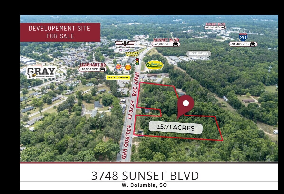 3748 Sunset Blvd, West Columbia, SC à vendre Photo du bâtiment- Image 1 de 7