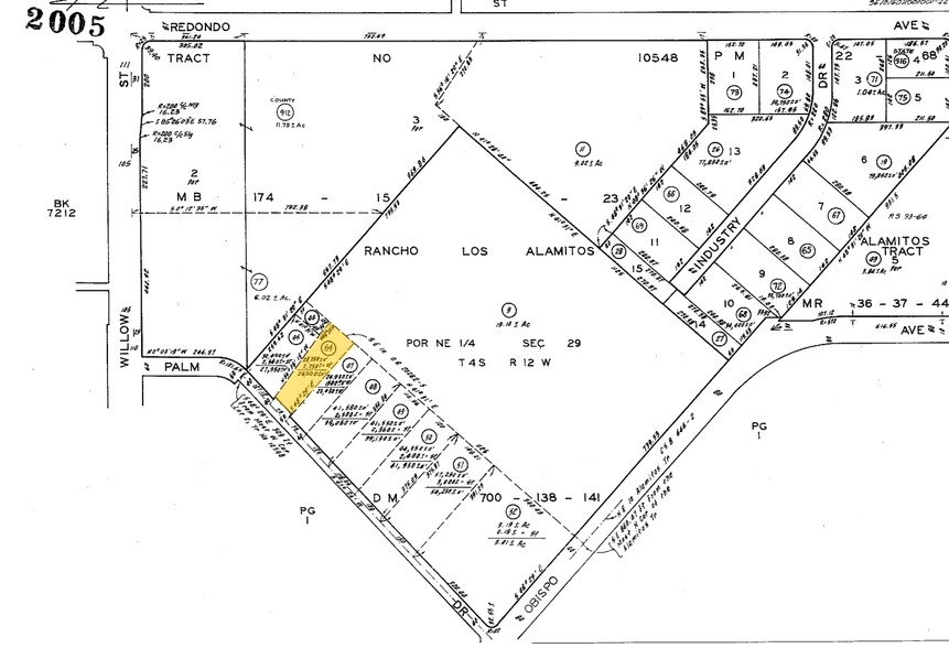 2540 N Palm Dr, Signal Hill, CA for lease - Plat Map - Image 2 of 6