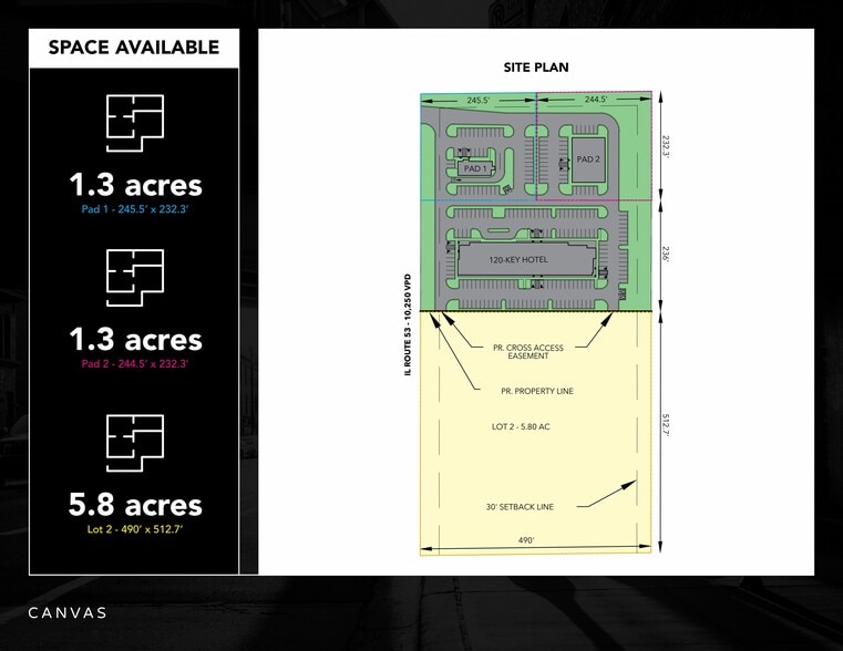 IL Route 53, Wilmington, IL for lease - Site Plan - Image 2 of 2