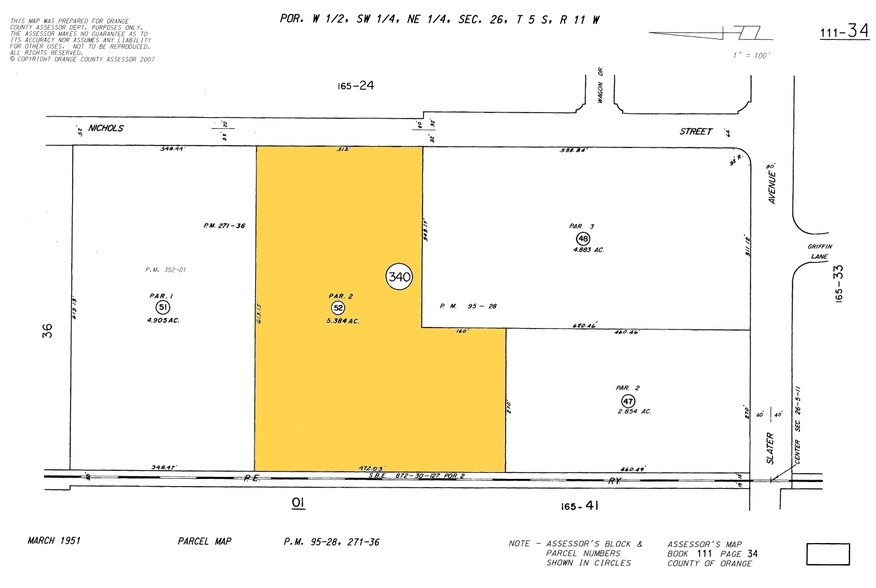 17311 Nichols Ln, Huntington Beach, CA for lease - Plat Map - Image 2 of 4