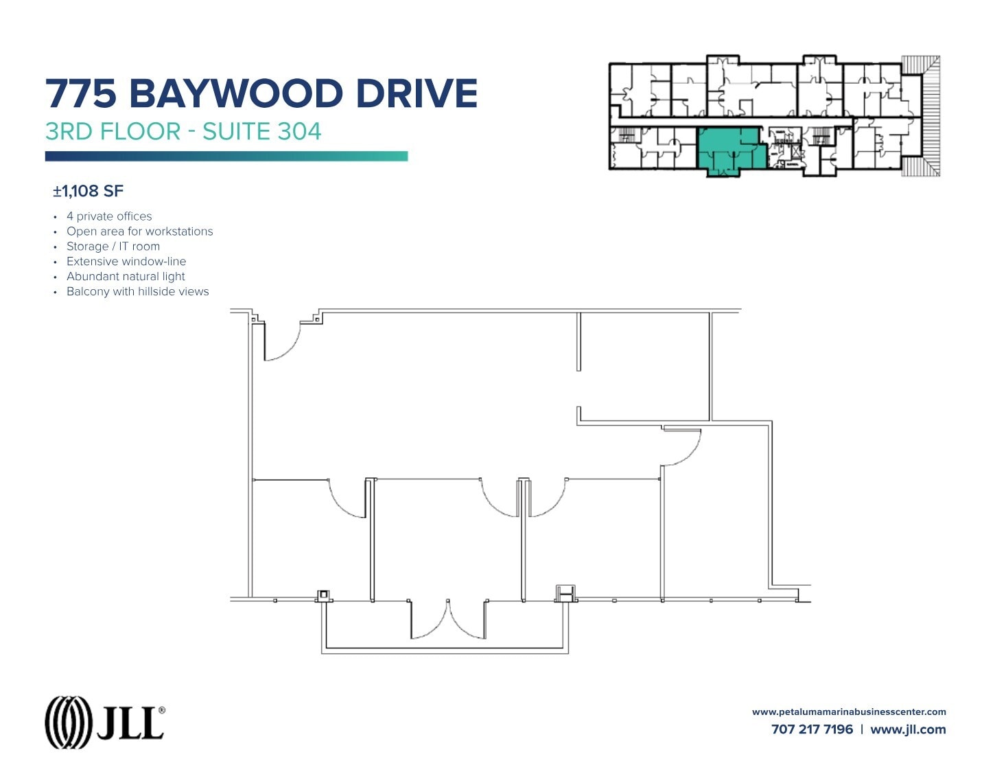 755-775 Baywood Dr, Petaluma, CA à louer Plan d’étage- Image 1 de 1
