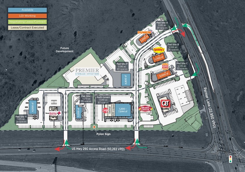 US Highway 290 & Parmer Ln, Manor, TX à louer - Plan de site - Image 2 de 2