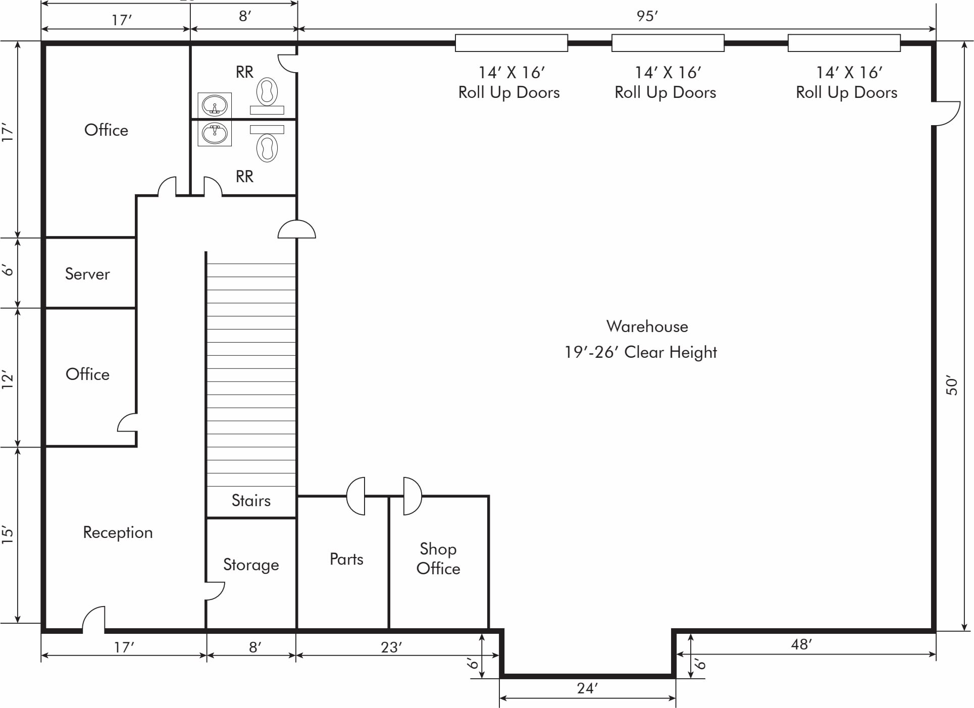 701 Bailey Ave, Tehachapi, CA for lease Floor Plan- Image 1 of 1