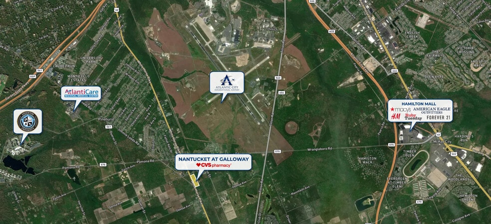 Route 30, Galloway Township, NJ for lease - Aerial - Image 3 of 8