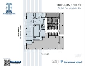901 15th St NW, Washington, DC à louer Plan d’étage- Image 2 de 2