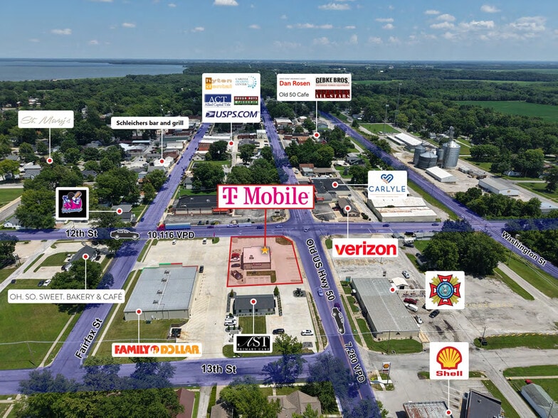 567 12th St, Carlyle, IL for sale - Aerial - Image 3 of 5