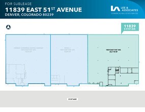 11809-11839 E 51st Ave, Denver, CO for lease Floor Plan- Image 1 of 1