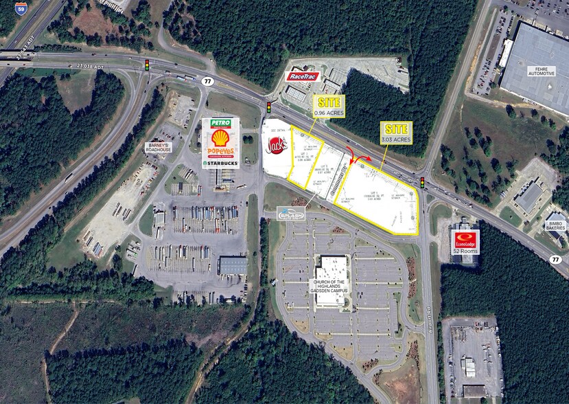 1708 W Grand Ave, Gadsden, AL for lease - Aerial - Image 3 of 4