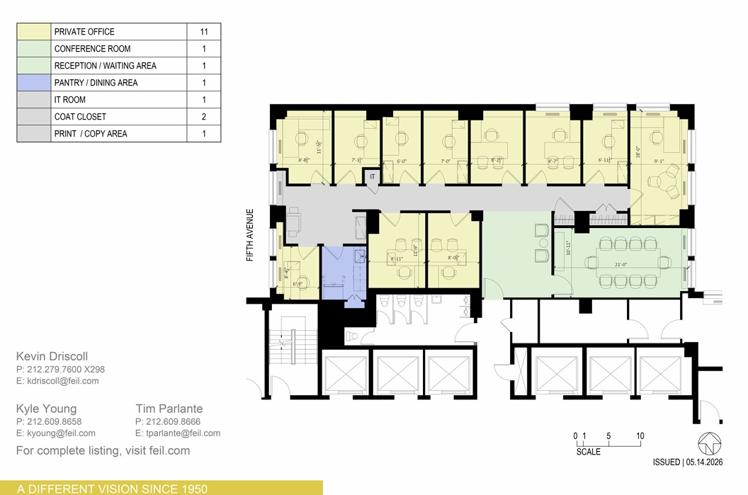 551 Fifth Ave, New York, NY à louer Plan d’étage- Image 1 de 1