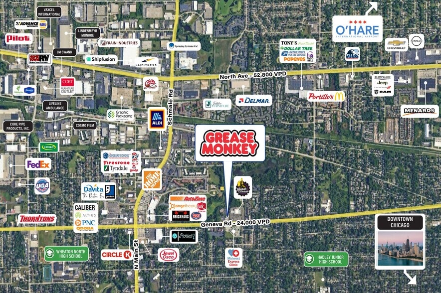 835 E Geneva Rd, Carol Stream, IL à vendre - Photo du bâtiment - Image 3 de 6