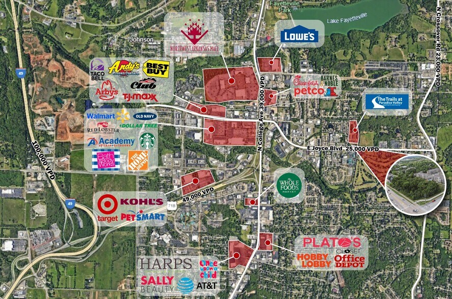 E Joyce Boulevard & Old Missouri rd, Fayetteville, AR à vendre - Photo du bâtiment - Image 2 de 16