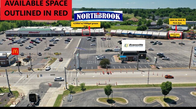 Plus de détails pour 3710-3748 N 1st Ave, Evansville, IN - Plusieurs types d'espaces à louer