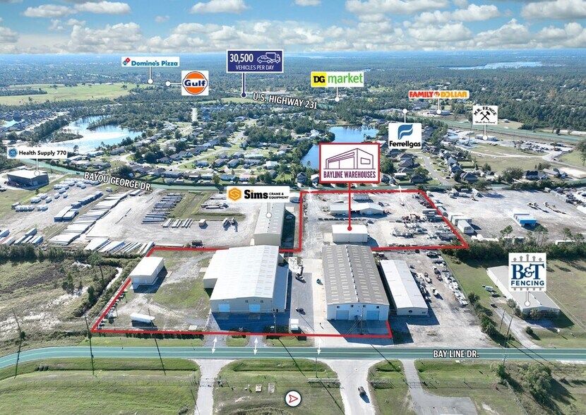 7001 Bayou George Dr, Panama City, FL à louer - Aérien - Image 3 de 4