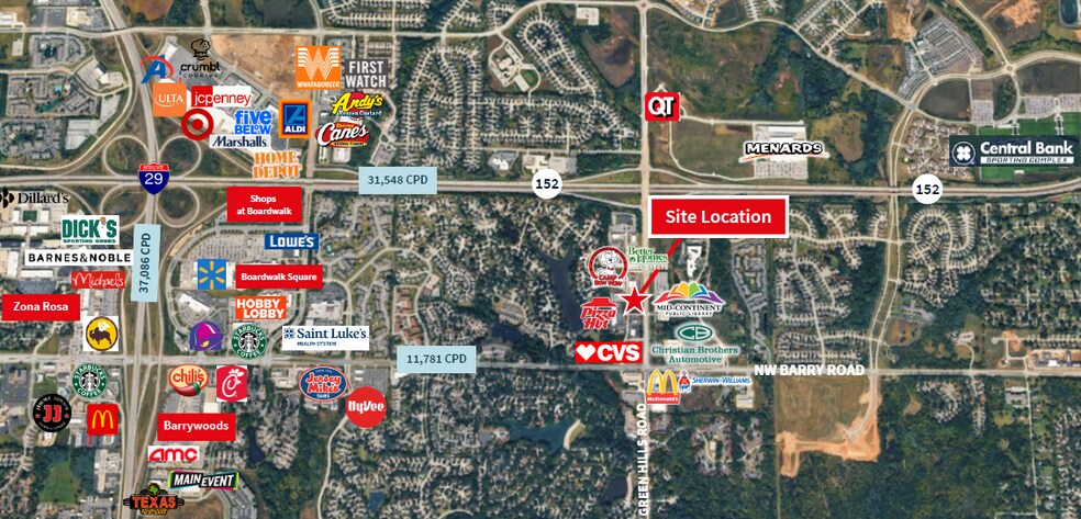 8564 N Green Hills Rd, Kansas City, MO à vendre - Plan de site - Image 2 de 4