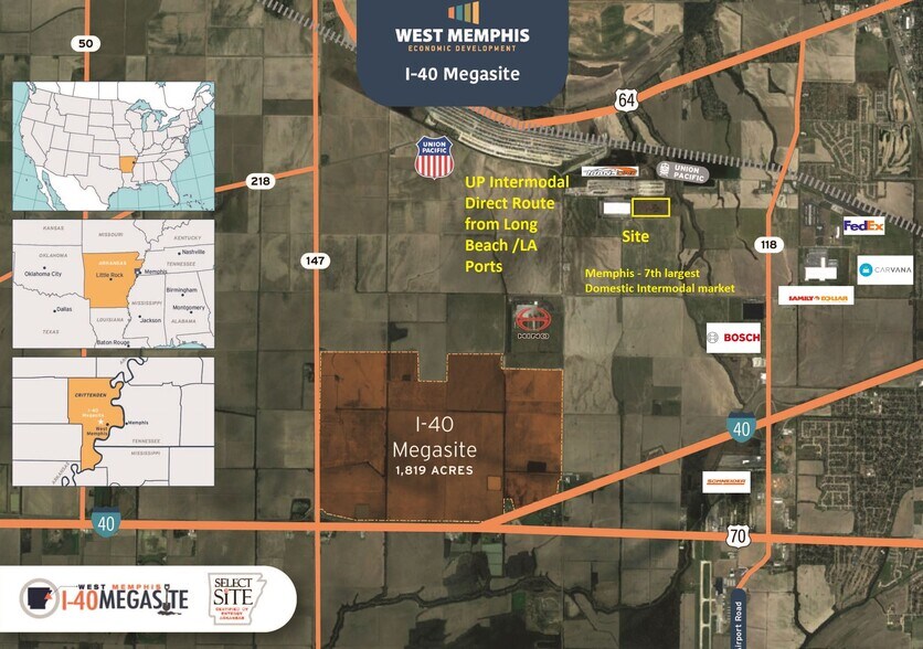 3251 Infinity, West Memphis, AR for sale - Site Plan - Image 1 of 2