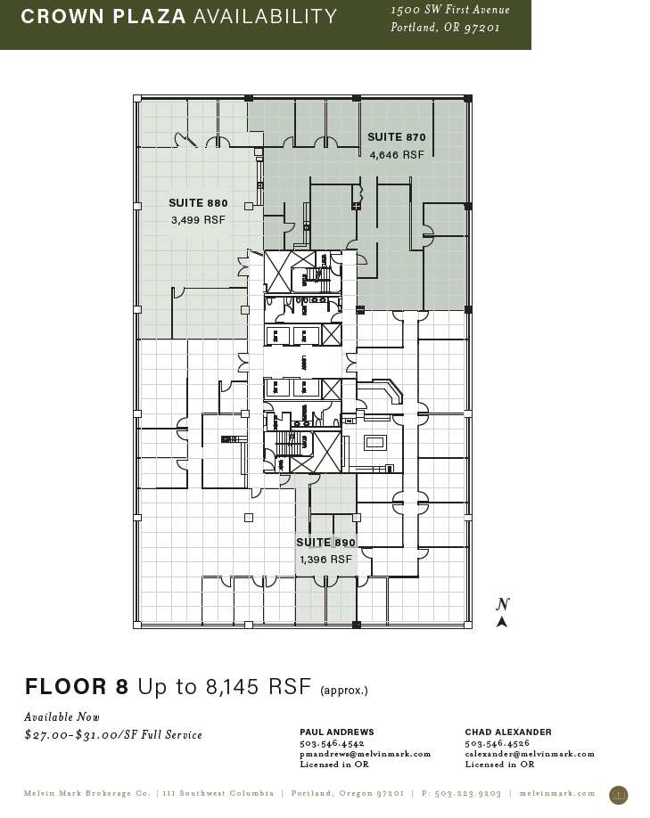 1500 SW 1st Ave, Portland, OR for lease Floor Plan- Image 1 of 6