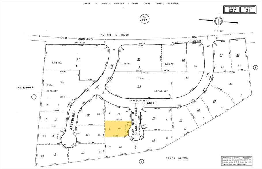 1454 Seareel Pl, San Jose, CA à vendre - Plan cadastral - Image 2 de 2