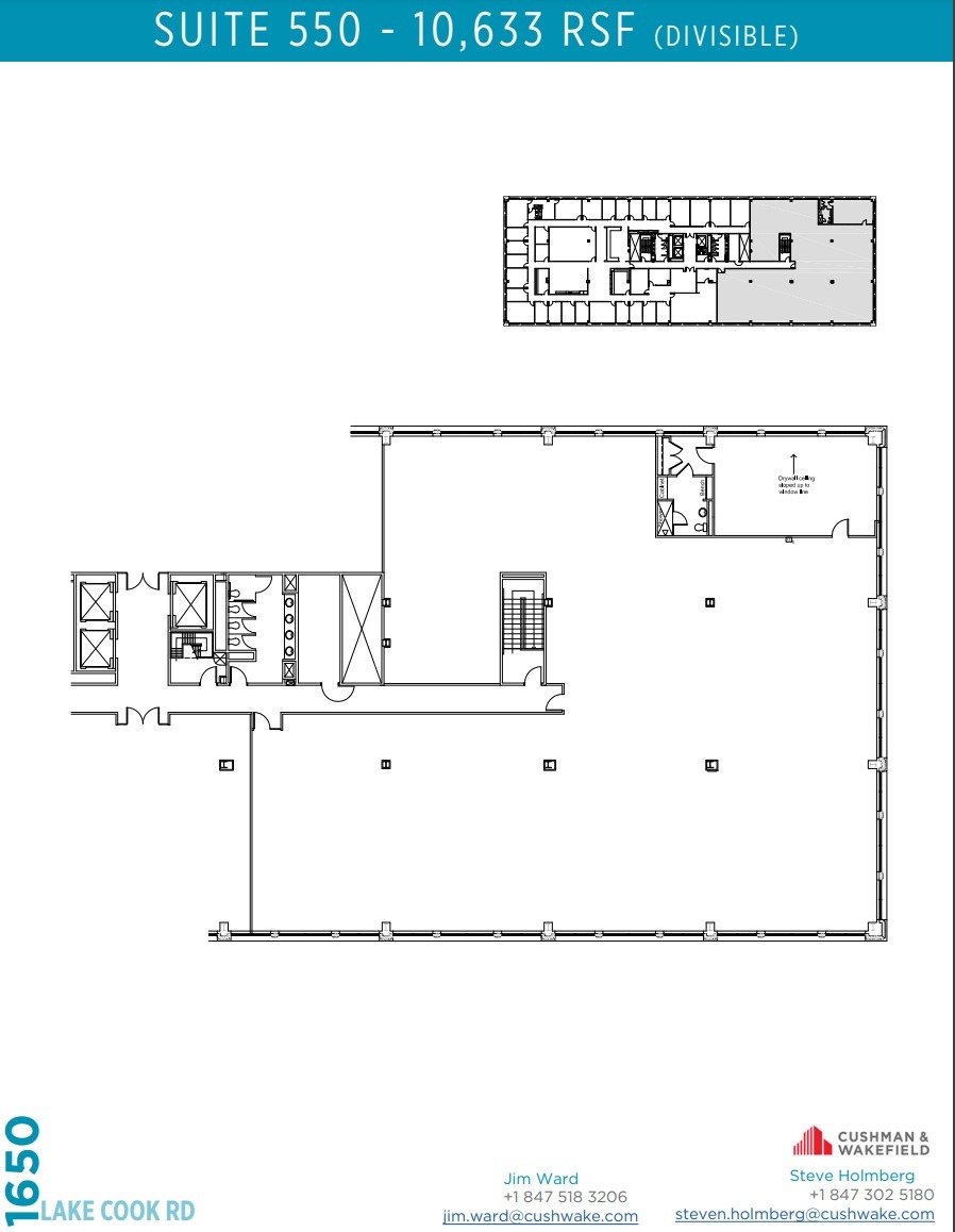 1650 Lake Cook Rd, Deerfield, IL for lease Floor Plan- Image 1 of 9