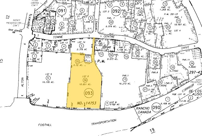 26532 Towne Centre Dr, Foothill Ranch, CA à louer - Plan cadastral - Image 2 de 22