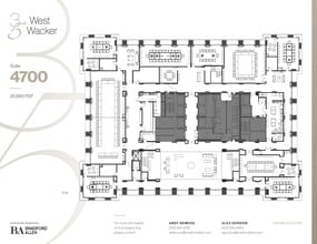 35 W Wacker Dr, Chicago, IL à louer Plan d’étage- Image 1 de 9