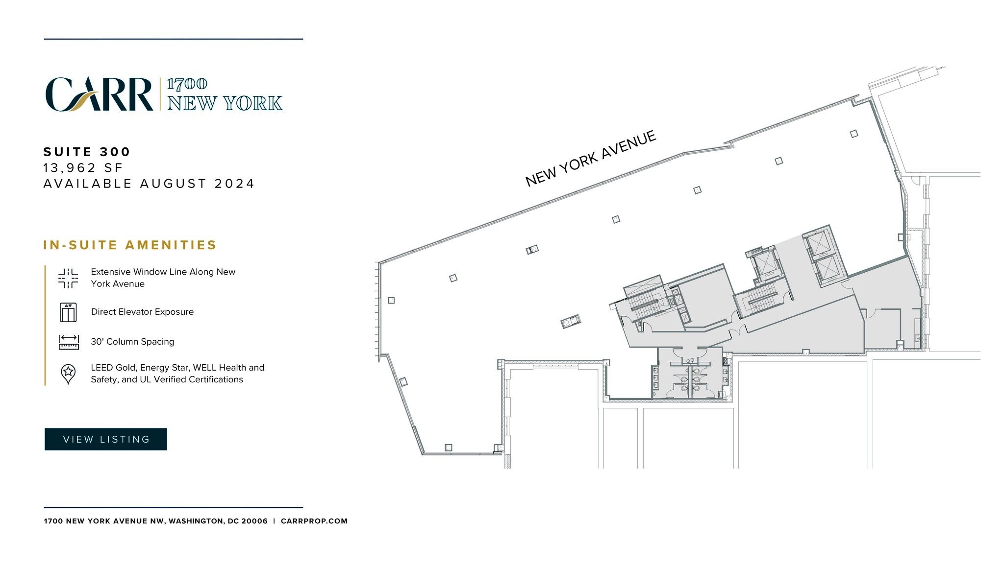 1700 New York Ave NW, Washington, DC à louer Plan d’étage- Image 1 de 1