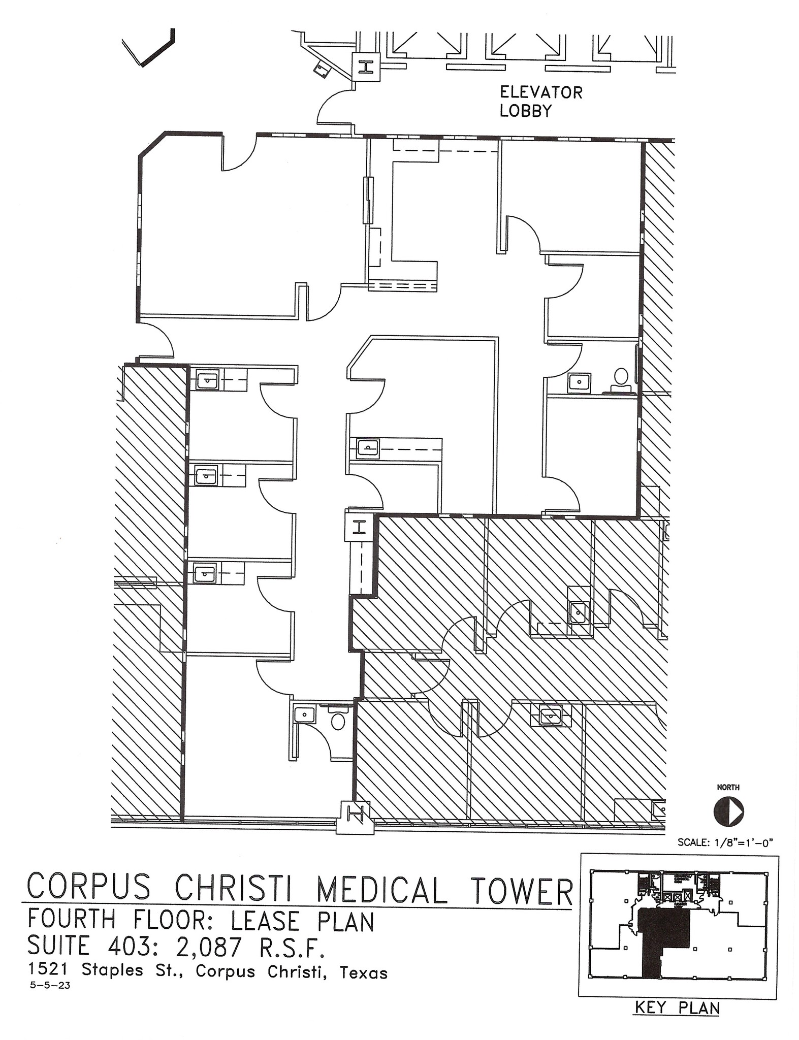 1521 Staples St, Corpus Christi, TX à louer Plan d  tage- Image 1 de 4